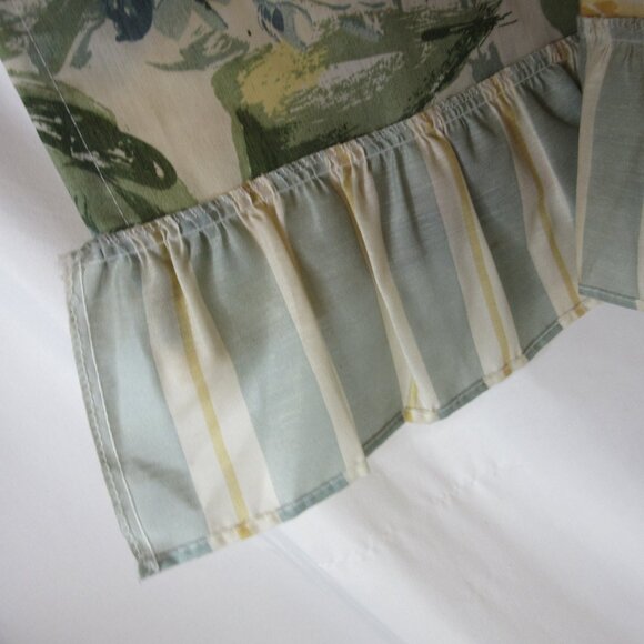 Lot of 8 Sunflower & Stripes Balloon Valance Window Treatments 56x18" NWOT - Picture 3 of 9